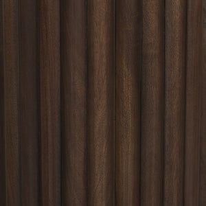 Mercana Marbrello Elegant Round Side Table with Solid Marble Top and Sculptural Wood Base for Modern Spaces 71213-AB