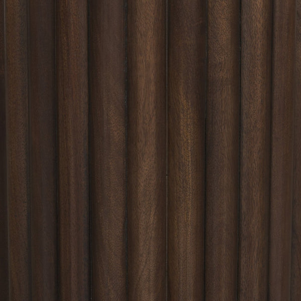 Mercana Marbrello Elegant Round Side Table with Solid Marble Top and Sculptural Wood Base for Modern Spaces 71213-AB