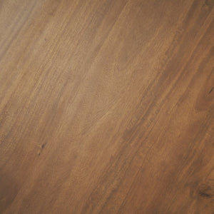 Mercana Atlas 60" Round Dining Table with Stacked Pedestal Base - Solid Mango Wood & Warm Mid-Brown Finish 60" Med Brown Wood Top | Med Brown Wood Base 71217-AB