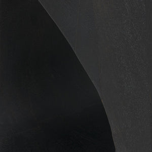 Mercana Cove Sculptural Accent Table in Solid Mango Wood – Coastal-Inspired Design for Modern Interiors Black Wood 71225