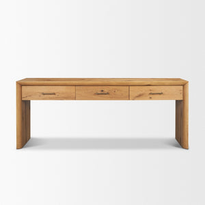 Mercana Belford 72" Solid Oak Console Table - Versatile Entryway Furniture with Timeless Style & Durability 71233