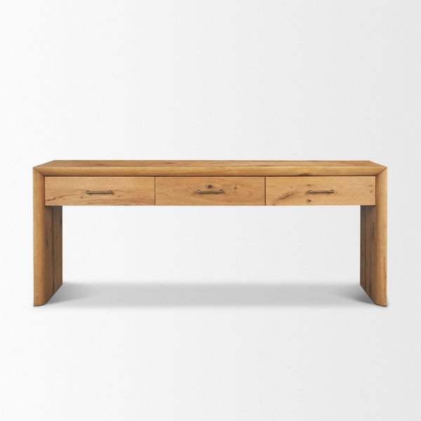 Mercana Belford 72" Solid Oak Console Table - Versatile Entryway Furniture with Timeless Style & Durability 71233