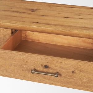 Mercana Belford 72" Solid Oak Console Table - Versatile Entryway Furniture with Timeless Style & Durability 71233