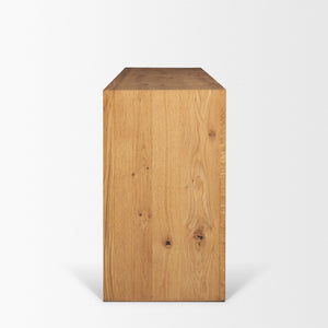 Mercana Belford 6-Drawer Dresser - Solid Oak Construction with Textured Finish for Stylish Bedroom Storage 71237