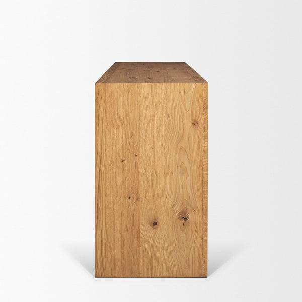 Mercana Belford 6-Drawer Dresser - Solid Oak Construction with Textured Finish for Stylish Bedroom Storage 71237