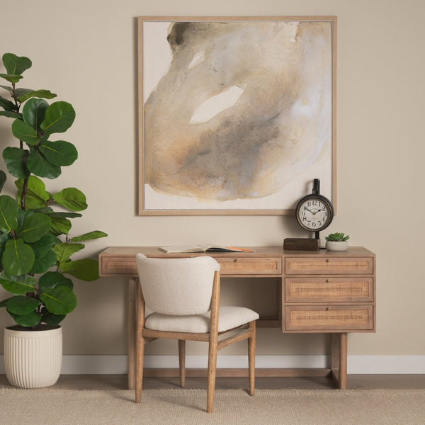 Mercana Taxz Rustic Industrial Metal Hanging Table Clock – Modern Farmhouse Décor with Easy Readability 63025