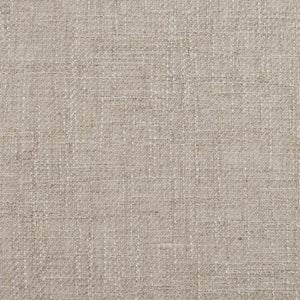 Mercana Abbie Curved Back Upholstered Dining Chair - Modern Armless Design for Stylish Spaces and Comfort Oatmeal Fabric | Dark Brown Wood 71246