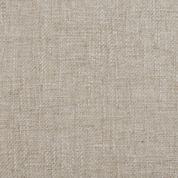 Mercana Abbie Curved Back Upholstered Dining Chair - Modern Armless Design for Stylish Spaces and Comfort Oatmeal Fabric | Dark Brown Wood 71246