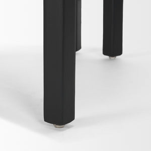 Mercana Carlisle Elegant Tan Leather Dining Armchair with Curved Back and Solid Wood Frame for Comfort Black Leather | Black Wood 71257