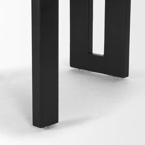 Mercana Tribeca Curved Open Back Dining Chair in Mocha Fabric - Elegant Tripod Frame for Timeless Appeal Charcoal Chenille | Black Wood 71260