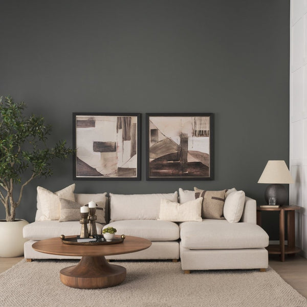 Mercana Hisako Accent Table - Solid Mango Wood with Elegant Carvings and Open Shelf Design for Versatile Use 71182