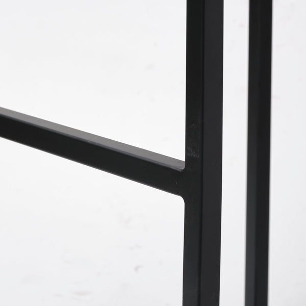 Mercana Frodo Contemporary Stool - Cream Upholstered Seat with Sturdy Iron Base for Stylish Home Decor 68444V