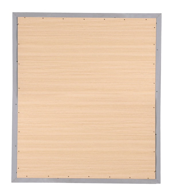 English Elm Kat G5600-M Mirror Silver Champagne — Elegant Wood Veneer Particle Board, Low-Distortion Glass, Dresser-Mount Compatible B078118407