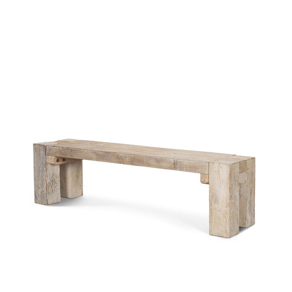 Mercana McArthur Rustic Entryway Bench with Durable Construction and Charming Blush Undertones for Home Decor 71130