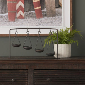 Mercana Enos 19L x 3W Sculptural Metal Bowl Display for Industrial-Modern Home Décor and Accent Styling 68857