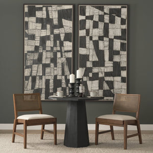 Mercana Reid Elegant Dining Chair with Cream Upholstery and Solid Oak Frame for Timeless Style and Comfort 71243