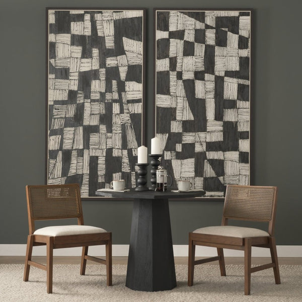 Mercana Reid Elegant Dining Chair with Cream Upholstery and Solid Oak Frame for Timeless Style and Comfort 71243