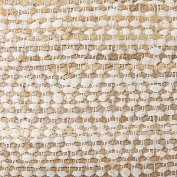 Mercana Ekani Versatile Hemp-Cotton Pouf - Multi-Purpose Accent for Coastal, Boho & Modern Interiors 69517