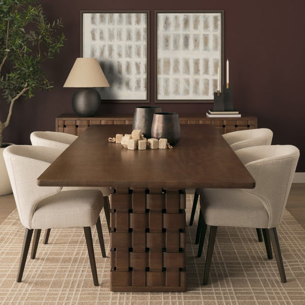 Mercana Mala Handcrafted Cube Garland - Eco-Friendly Home Décor for Stylish Minimalist Accents and Arrangements 71032