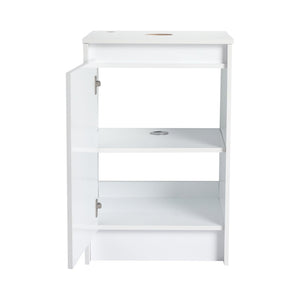 English Elm 20" Freestanding Vanity with Ceramic Sink Soft Close Storage Glossy White Bath W999S00386