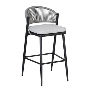 English Elm Christopher Knight Home® - Outdoor 30.25" Barstool Set Of 2 - Stylish Metal Frame & Pe Rattan Backrest For Patio Comfort N772P245120B