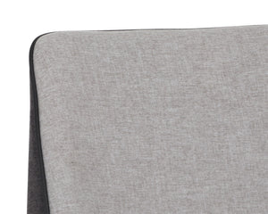 Sunpan Renee Modern Counter Stool in Armour Grey & Dark Slate - Sleek Design for Urban Dining Spaces