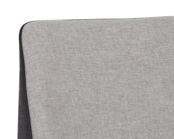 Sunpan Renee Modern Counter Stool in Armour Grey & Dark Slate - Sleek Design for Urban Dining Spaces