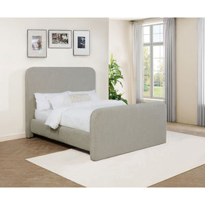 English Elm Kendra Grey Queen Platform Bed - Stylish Upholstered Design, Contemporary Comfort, Versatile Elegance B062S01062