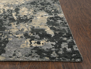 Alora Decor Noble Hand-Knotted Neutral Abstract Rug — Wool-Viscose Blend, Textured Hand-Carved Design For Modern Spaces 10' x 14' 01101110604331014