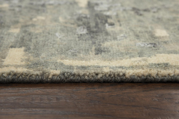 Alora Decor Noble Hand-Knotted Yellow Runner Rug With Hand-Spun Nz Wool & Viscose, Textured Modern-Industrial Appeal 2'6" x 8' 01101110733042608