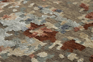 Alora Decor Noble Hand-Knotted Modern Abstract Rug In Wool-Viscose Blend With Distressed Texture And Depth 10' x 14' 01101110912331014