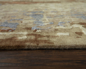 Alora Decor Noble Luxurious Hand-Knotted Beige Wool-Viscose Rug With Ombre Texture, Artisanal Finish For Modern Spaces 9' x 12' 01101111000040912