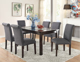 English Elm Blue Grey Fabric Dining Chairs, Set Of 2