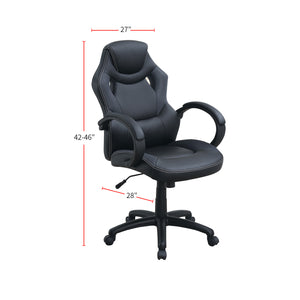 English Elm Adjustable Heigh Executive Office Chair, Black