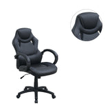 English Elm Adjustable Heigh Executive Office Chair, Black