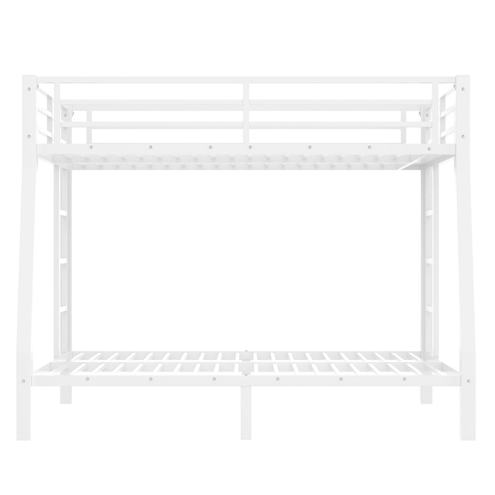 English Elm Metal Full Xl Over Queen Bunk Bed – Space-Saving, Durable Steel Frame, No Box Spring Needed, Easy Setup W1580S00288