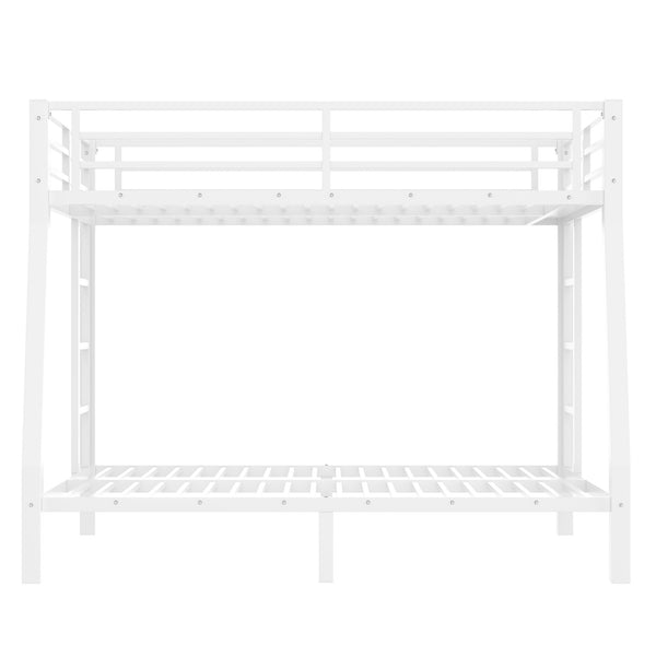 English Elm Metal Full Xl Over Queen Bunk Bed – Space-Saving, Durable Steel Frame, No Box Spring Needed, Easy Setup W1580S00288