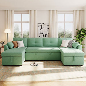 English Elm Swivel Barrel Accent Chair Chenille Tufted Round Club Seat for Living Room Lounge Green N719S002210F