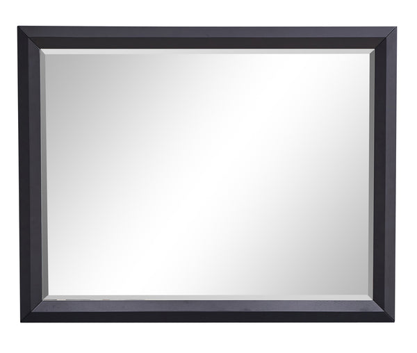 English Elm Liverpool Black Wood Framed Mirror 46"x36" Low Distortion Glass | Sleek MDF Frame for Bedroom Entryway Decor B078P285763