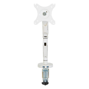 OSP Home Furnishings Single Monitor Arm with Gas Lift and Full Articulation for Ergonomic Desk Setup White A2MAS1730-WH