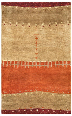 Alora Decor Desert Hand-Tufted Wool Rug In Rustic Southwestern Tones — Durable Hard-Twist Pile, Lodge Style 3'6" x 5'6" 01201200200043656