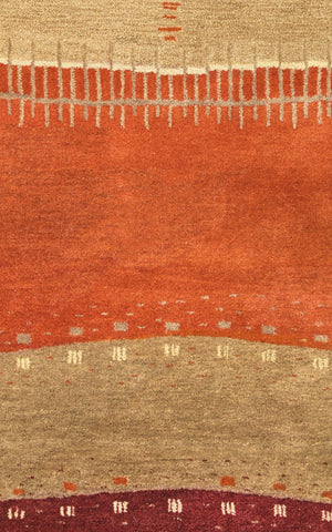 Alora Decor Desert Hand-Tufted Wool Rug In Rustic Southwestern Tones — Durable Hard-Twist Pile, Lodge Style 3'6" x 5'6" 01201200200043656