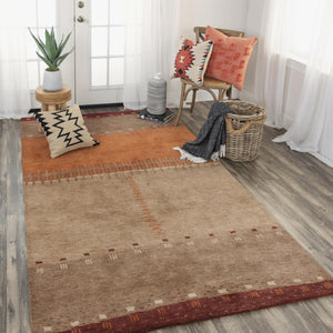 Alora Decor Desert Hand-Tufted Wool Runner 2'6"X8' In Southwestern Reds And Browns — Plush Durable Lodge Charm 01201200200042608