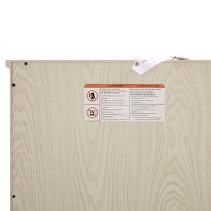 English Elm 72.4" Tall Storage Cabinet with 8 Doors and 4 Shelves, Oak Finish Large Freestanding Organizer for Home White W2275P292650