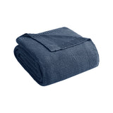 INK+IVY Bree Knit Casual Blanket II51-1144 Indigo