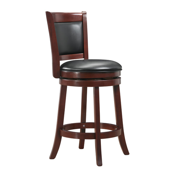 Jaxon Swivel Counter Stool Solid Rubberwood Padded Panel Back for Kitchen Islands