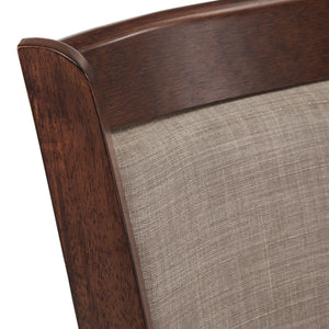 Jaxon Swivel Rubberwood Bar Stool with Upholstered Panel Back for Kitchen Seating
