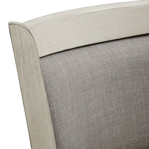 Jaxley Swivel Counter Stool Rubberwood Frame Upholstered Panel Back for Kitchen Bar