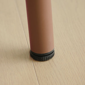 English Elm Sera outdoor square table - waterproof metal courtyard bistro table for balcony, villa, versatile seating Light Brick Red W3318P308271