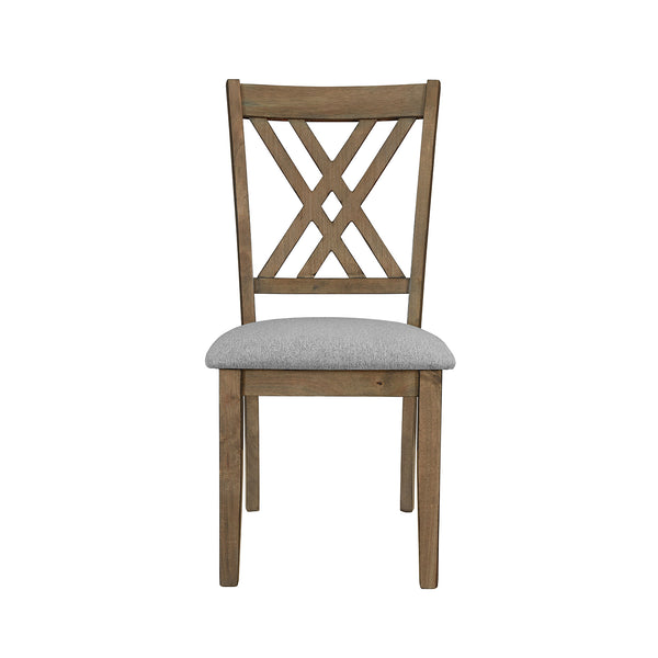 English Elm Amador Gray Cross Back Dining Chair Set B201P408886